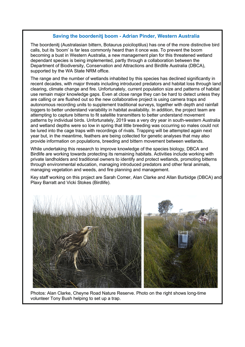 AusFreshwater's tweet photo. Here is the latest edition of the Society of Wetlands Scientists (Oceania Chapter) newsletter. Thanks to those who shared their interest during #AFSS2019! https://t.co/mROQzv9wAk