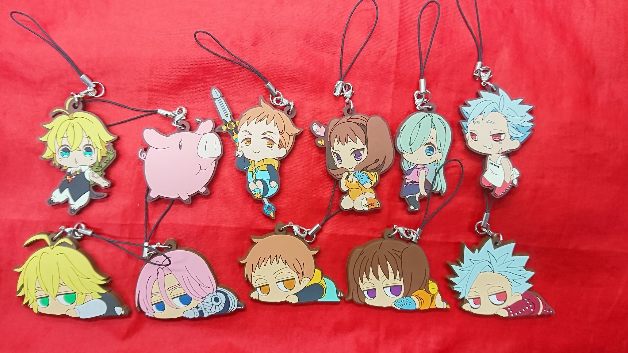 K Books キャラ館 少年まんが 入荷情報 七つの大罪 からラバーストラップ各種入荷です こちらも 現品限りが殆ど 買取も1点 でもお持ち込みおまちしております Kbooks 七つの大罪 ラバーストラップ 買取も大募集