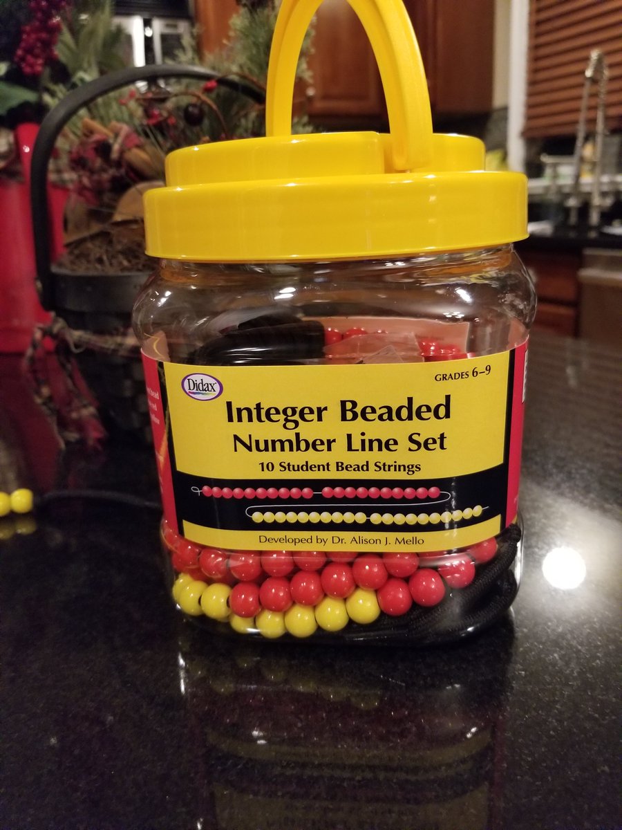 alisonmellomath's tweet image. Very excited to welcome a new math manipulative to the middle school landscape!! Meet the Integer Beaded Number Line.Thanks @DidaxEducation for adding a concrete option to support students understanding with integers & operations.
didax.com/integer-beaded…
#teachmath #mtbos #math