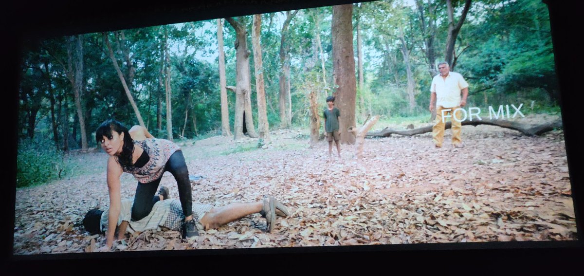 Had the opportunity to watch some exclusive action footage from @Amala_ams' Feb 14 release #AdhoAndhaParavaiPola.. She has rocked it👌👏 Her #KravMaga moves are raw, live & realistic. Jungle action queen This was taken at the @Synccinema sound mix session. @arun_rajn #KRVinoth