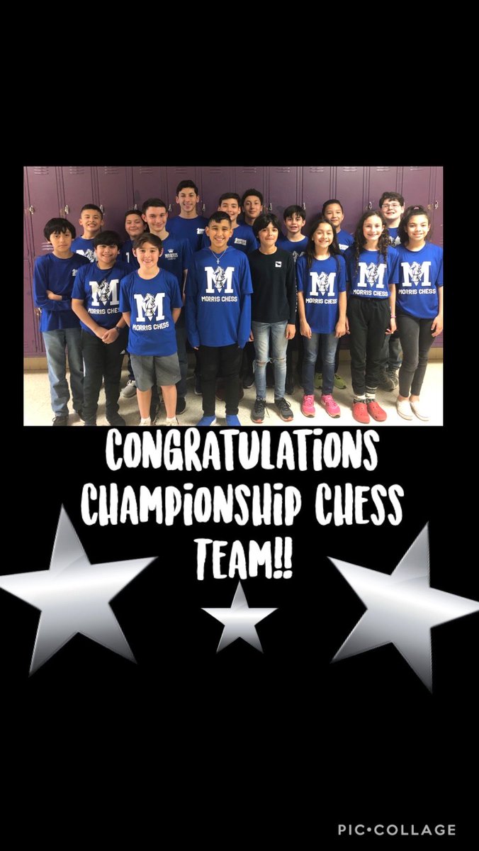 stallions045's tweet photo. Congratulations Championship Chess Team members on getting 1st place at the Area Chess Meet &amp; qualifying for Nationals! We are so proud of you!!
👏👍😊
#MorrisPride
#DistrictOfChampions https://t.co/r3LolbU7Au