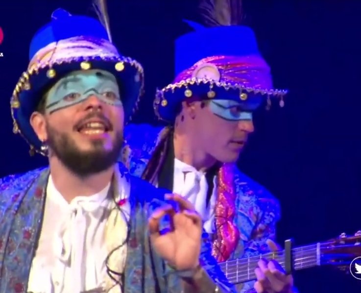 Comparsa de Madrid LOS GLOBETROTTER en el Concurso oficial de MÁLAGA