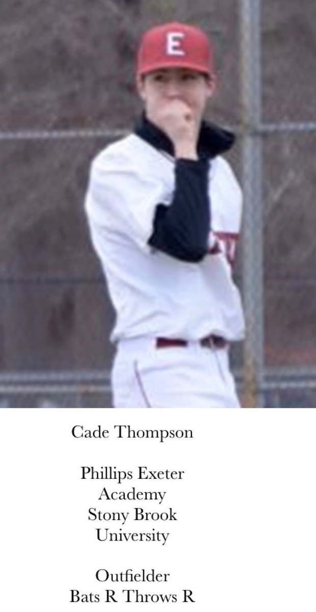 NortheastTides's tweet photo. NE tides baseball outfielder, Cade Thompson; https://t.co/ZPK9ikUixa