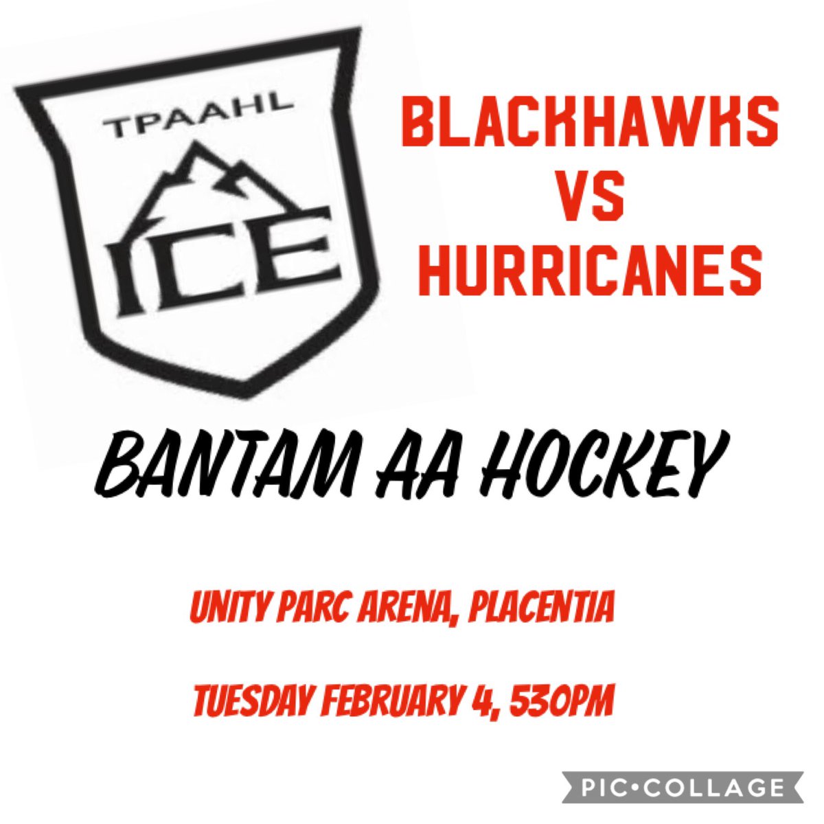 Tomorrow on home ice Blackhawks local players Rylan OKeefe and Chase King take on the Hurricanes in AA hockey! 

Support is welcomed, this is great hockey to watch!!

<a href="/LavalAthletics/">Laval Athletics</a> <a href="/PlacentiaLions/">PIMHA</a>