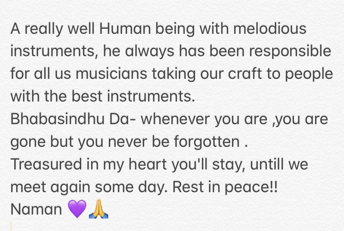 swamisubaschdr's tweet photo. Today,Great loss to the World of Music.Sri Bhabasindhu Biswas, the first and only Mohan Veena maker from world Ultadanga (Kolkata)
Bhabasindhu Da,as he was known, created the very first Mohan Veena of Guru jj, Pt. @VishwaMBhatt 
#VishwaMBhatt #mohanveena #indianmusic #Music https://t.co/zGFy5UFlPR