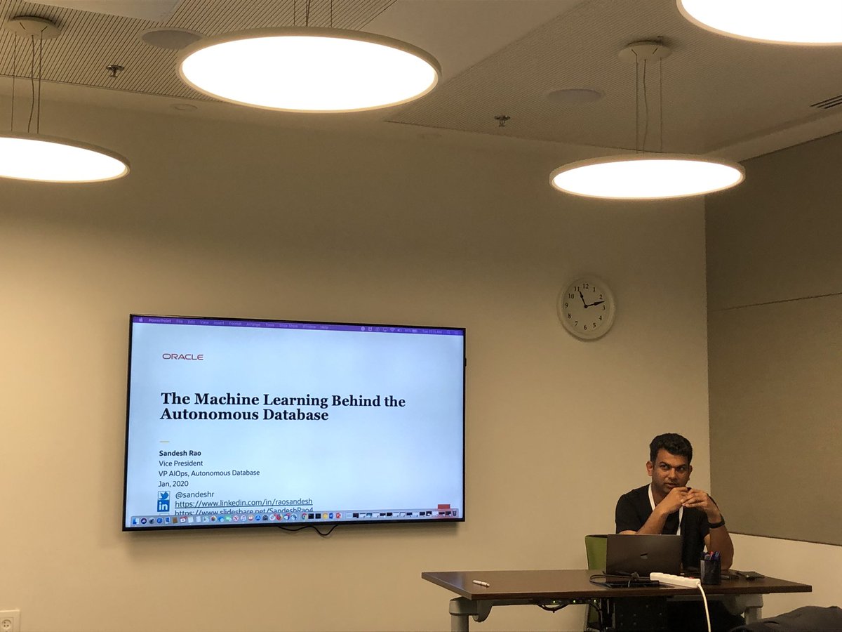 alexzaballa's tweet image. @sandeshr #MachineLearning behind #AutonomousDB #ilougTechDays2020