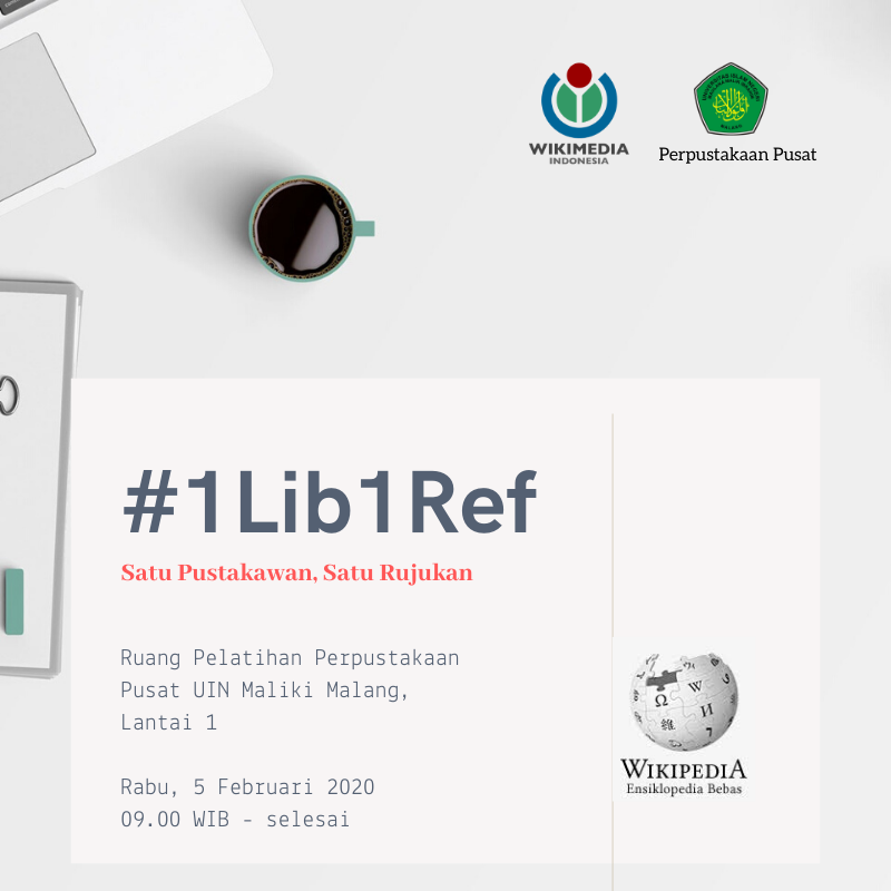 UINMalangLib's tweet photo. Kami dan Wikimedia Indonesia akan menyelenggarakan #1Lib1Ref. #1Lib1Ref adalah program peningkatan kualitas artikel dengan menambahkan rujukan yang kredibel. Kegiatan internasional ini juga didukung oleh IFLA (International Federation of Library Associations and Institutions). https://t.co/0Ogl1kqn3w