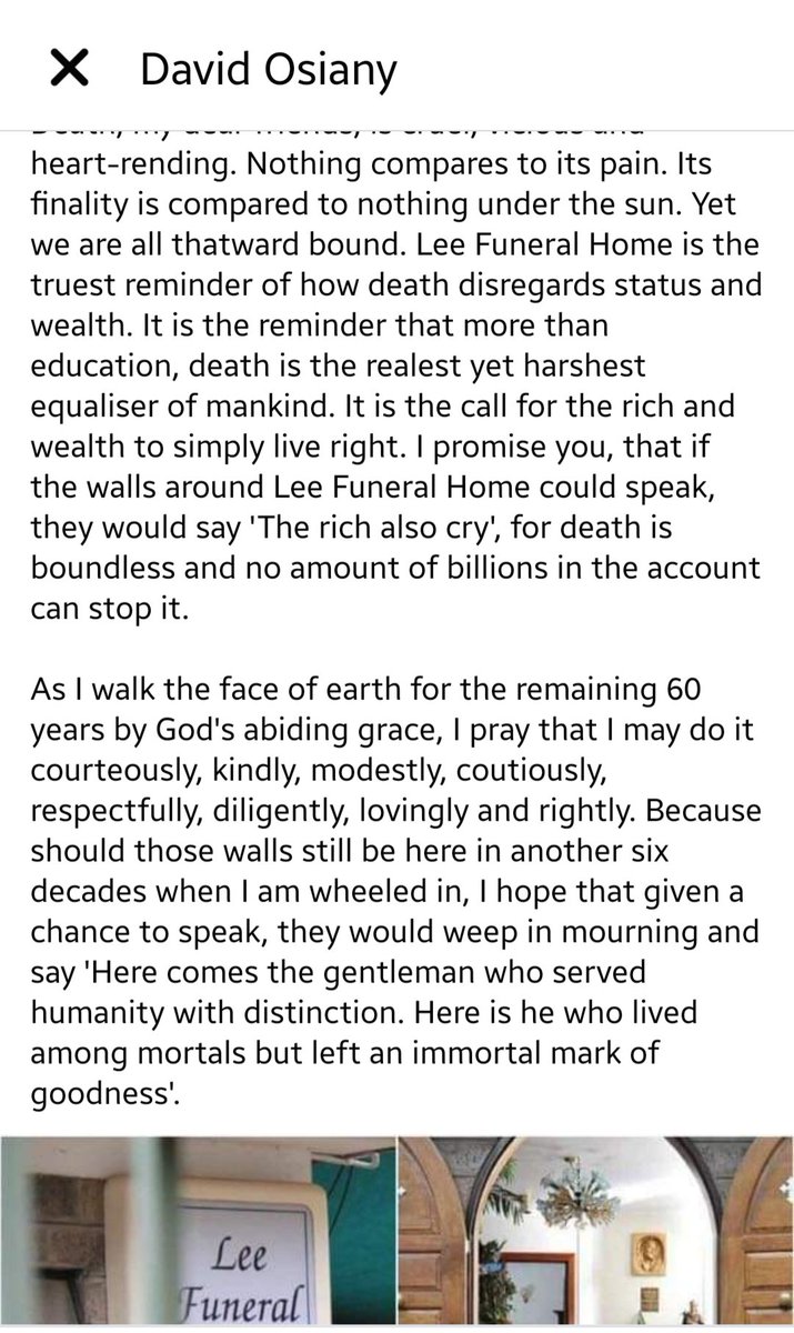 Two years ago, I wrote about Lee Funeral Home. Today, the reminder is cold. #RIPMoi.