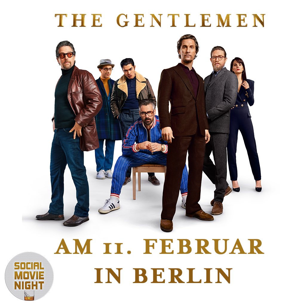 Guy Ritchie ist zurück!  💪🏻😎
Gewinnt Tickets zur #socialmovienight zu THE GENTLEMEN! 🍀👌❤️
Wir zeigen den Film im Original mit Untertiteln 😉👍 
Hier geht’s zum Teilnahmeformular  👉🏻 forms.gle/WFFPXb2UGVcxDG… 👈🏻
Viel Glück!! 🐷 
#thegentlemen #kinoabend #guyritchie