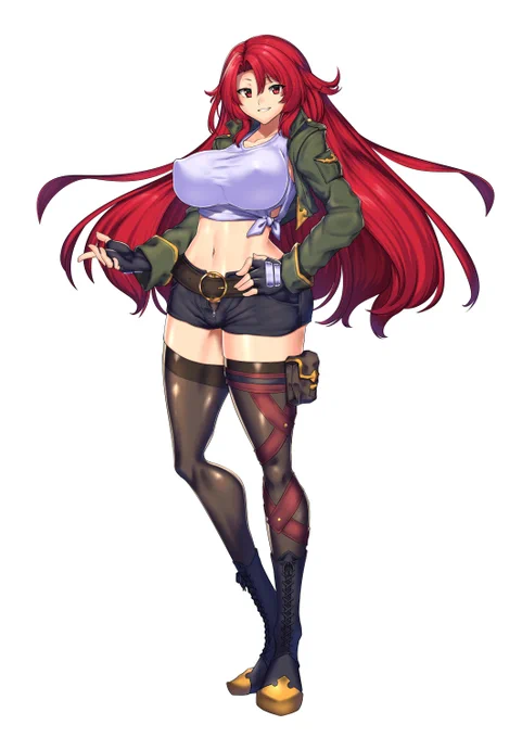 華風薫@瞬間フローライター@hanakaoru893 様と作っている現在制作中のゲーム「Obscurite Magie ～ 堕落の街ルエディダリア」のキャライベントCG共に描いております!
主人公のルイーズの立ち絵公開です! 