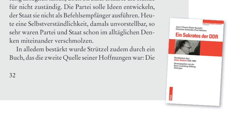 RLS_Thueringen's tweet photo. "Ein Sokrates der #DDR. Nachdenken über Dieter #Strützel": Das Buch dokumentiert unsere Tagung an der @UniJena &amp; erscheint beim @VSA_Verlag: https://t.co/ZNo9md4VrY. In der neuen Ausgabe der Mitgliederzeitschrift der Partei @dieLinke #Disput ein Einblick: https://t.co/8zCM6aftcc https://t.co/yxHF5Y4M1z