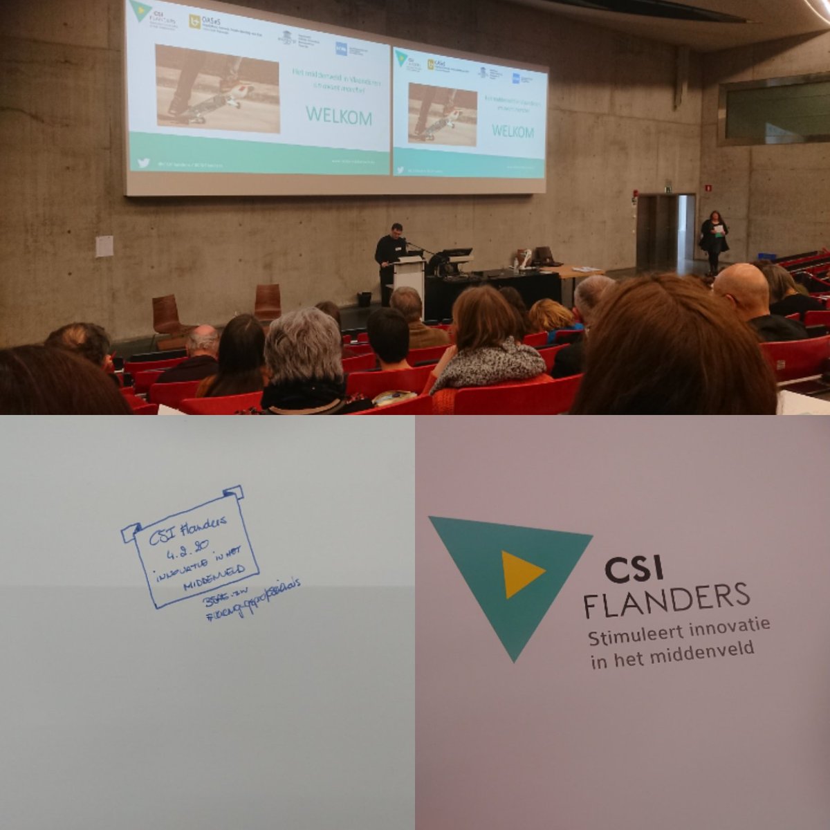 DavidNassen's tweet photo. 'het #middenveld in Vlaanderen'. Slotdag @CSIFlanders. Fascinerend en benieuwd. Een wit blad (of meerdere) voor me om veel verbindingen te leggen vanuit @BSAE_be en #verenigingsprofessionals als #verbindingsprofessionals. #csiflanders https://t.co/sLBY2fHjQM