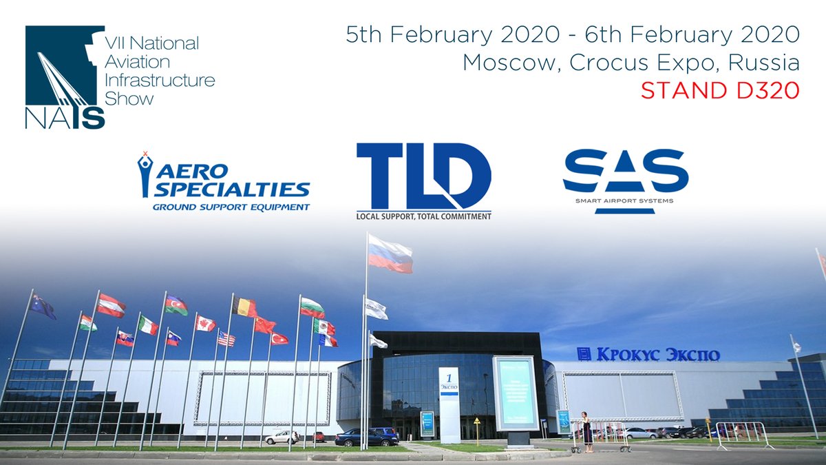 Tomorrow, sister companies TLD, <a href="/aerospecialties/">AERO Specialties</a>, Smart Airport Systems will amalgamate to exhibit at the National Aviation Infrastructure Show NAIS 2020. 

Visit stand D320 to see how the latest smart GSE on offer is able to assist with operations.
#TLD #aerospecialties #SAS