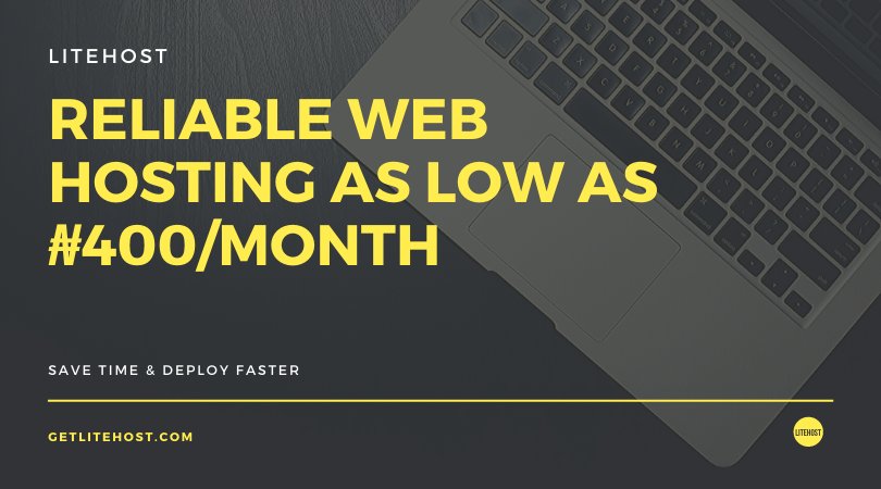 LitehostNg's tweet image. Get a reliable web hosting @ #400/month getlitehost.com/sharedhosting.…

#WebHosting #sharedhosting #laravelhosting