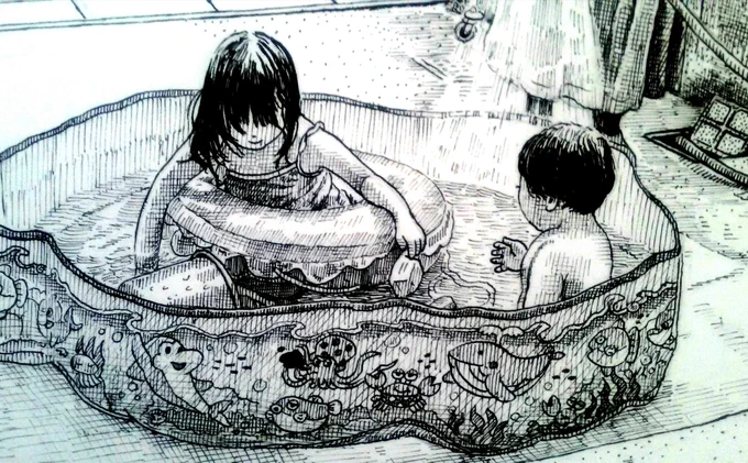 漫画、少しずつ描いてます。自分の目でみた光景を、忘れないうちに紙に白黒で出来るだけ再現。 