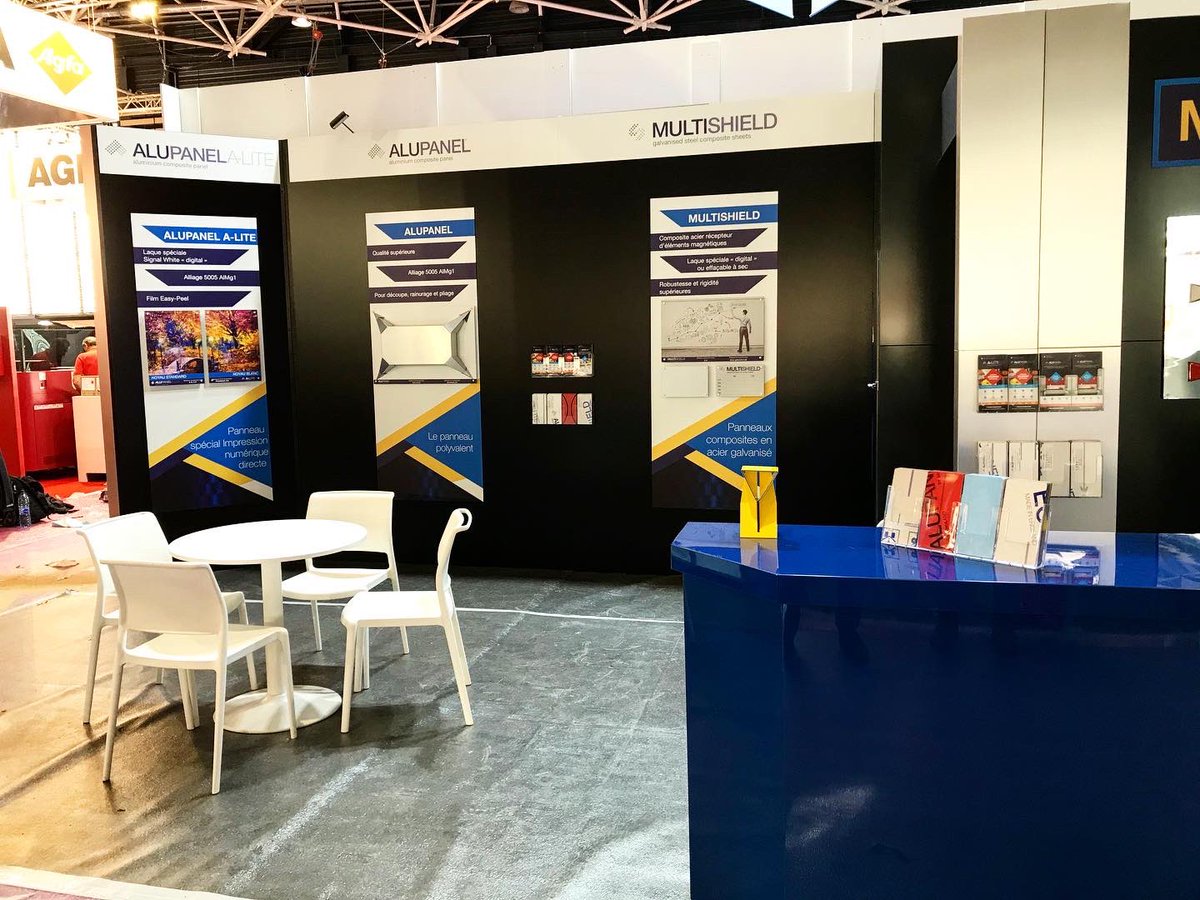 MultipanelUK's tweet photo. DAY 1 at @salon_cprint today!
Weโre so excited to be here, you can find us on stand 2H41! Make sure you come along to find out all about our wide range of versatile products - see you soon ๐ #multipaneluk #cprint #alupanel https://t.co/FOuWcPg350