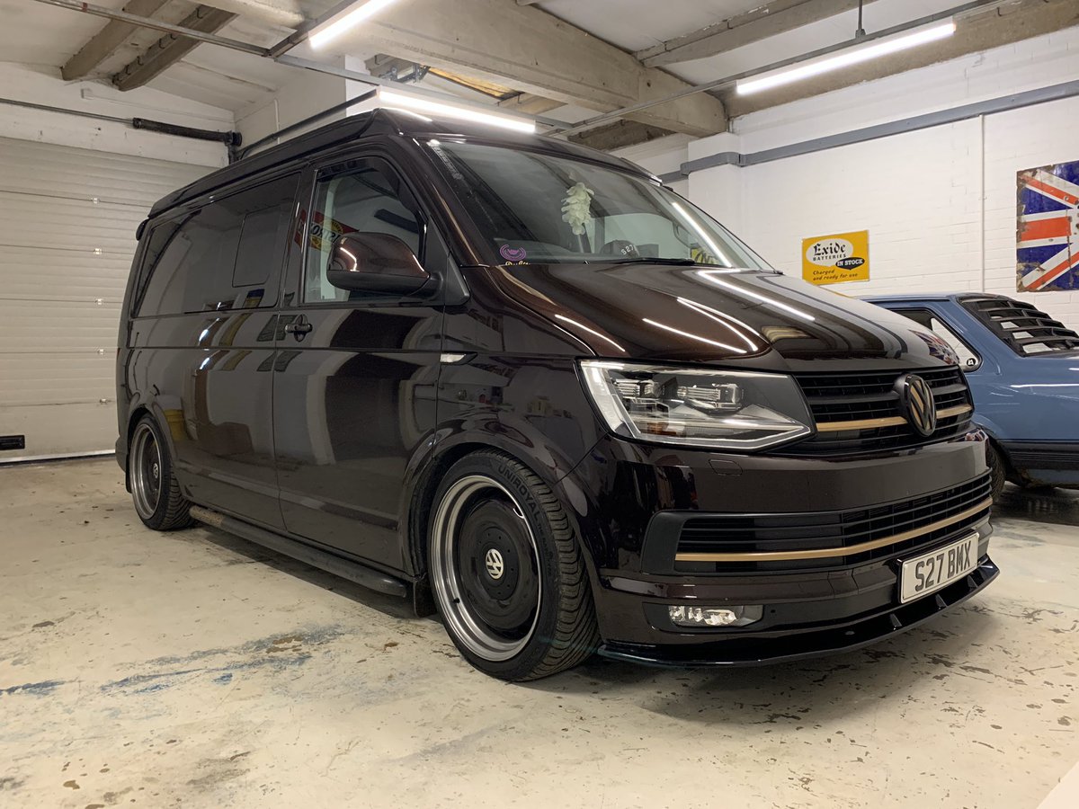 inspire_auto's tweet photo. This stunning blackberry T6 soon to be in for a full retrim. #vw #T6 #bespoke #inspireautomotive #leather #coachtrimmer https://t.co/OZZ2euHXVy