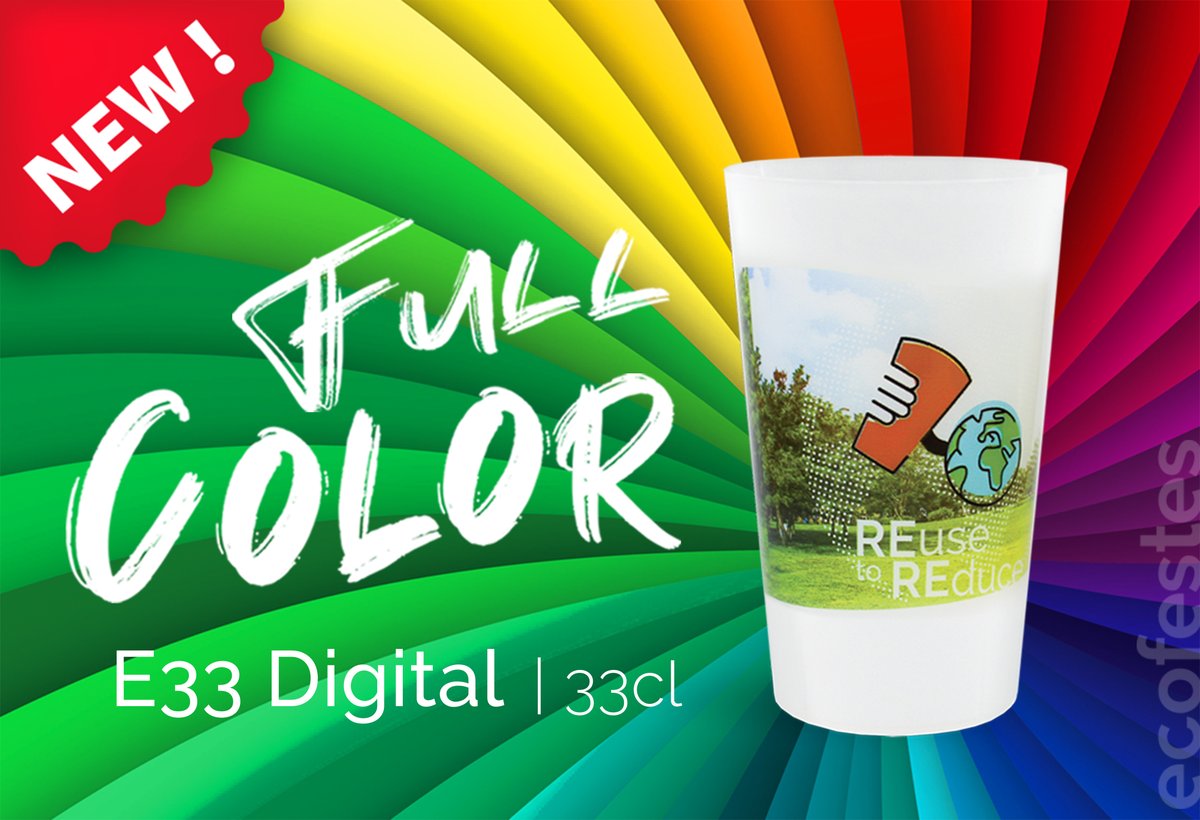 ecofestes_reuz's tweet photo. ¡Reutiliza a todo color! 🔄🌈😉
Un nuevo #vasoreutilizable de 33cl personalizable a todo color y a partir de 25 unidades.
Más información a 👉 https://t.co/BuYDW1wLc9
#ReuseToReduce #ZeroWaste https://t.co/9XcFR6wvcT