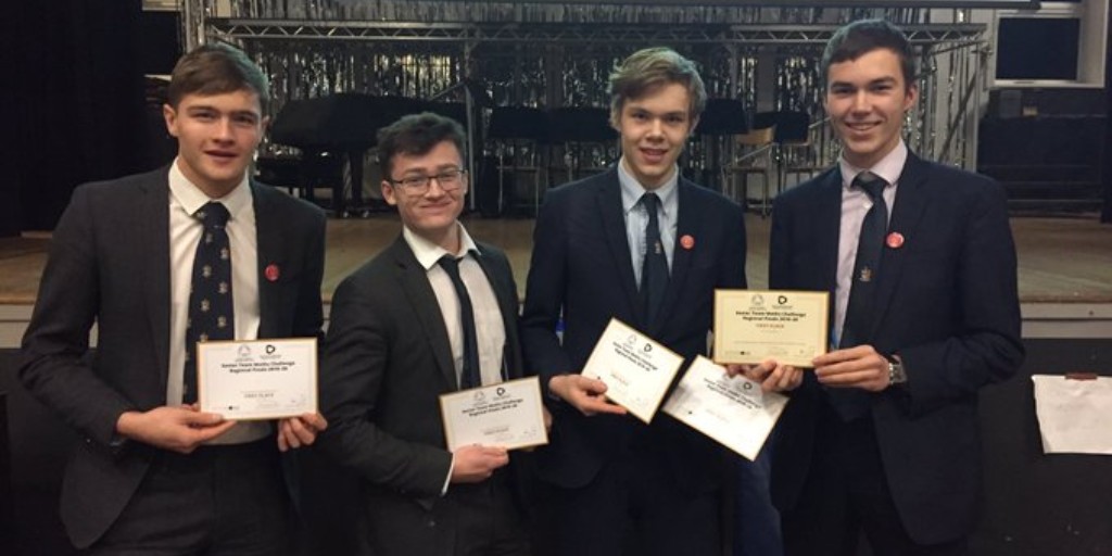 BGSBristol's tweet photo. Good luck to the BGS team of Anton, Max, Tom and Finlay, taking part in the Senior Team Maths Challenge National Final in London today. #BGSLearning #ProudtobeBGS https://t.co/IJnVFSa1T5