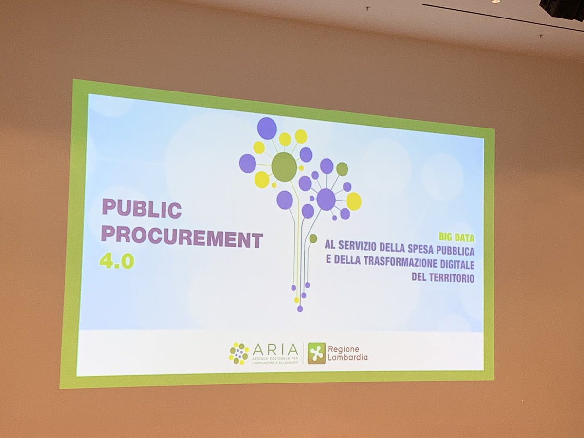#bigdata al servizio della spesa pubblica. Risparmio e innovazione per nuovi modelli basati su valore ed efficienza. #publicprocurement40 #openinginnovation #DigitalTransformation <a href="/RegLombardia/">Regione Lombardia</a> .<a href="/Assintel/">ASSINTEL</a> <a href="/AssinterItalia/">Assinter Italia</a>
