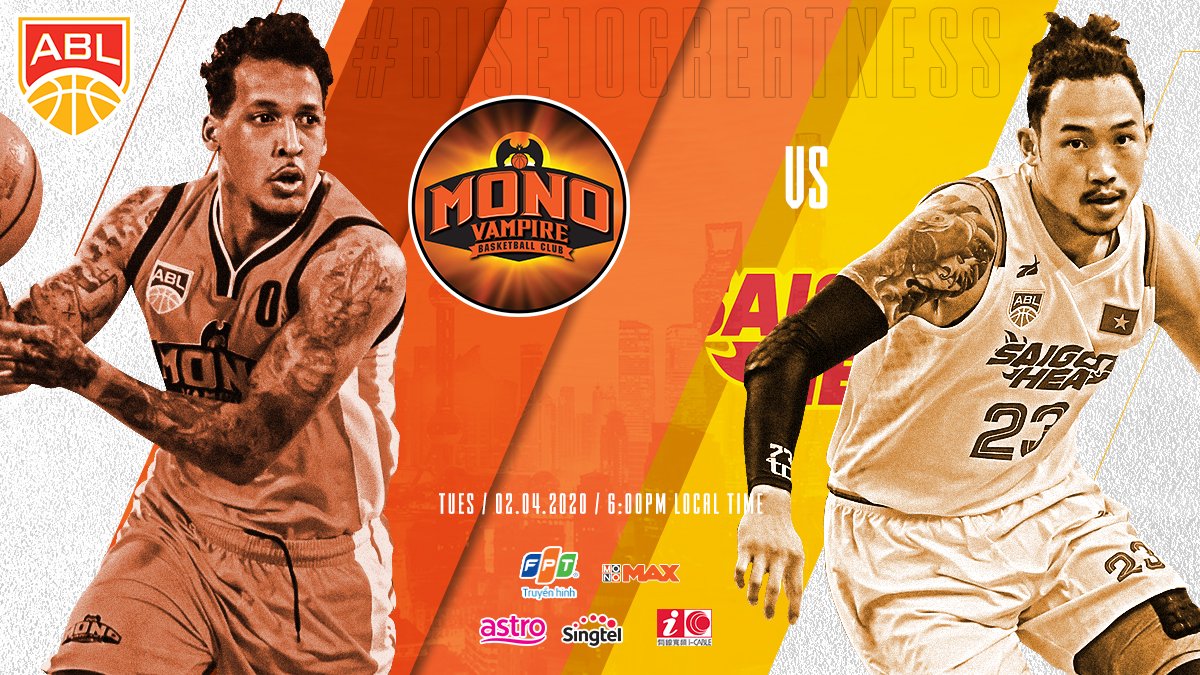 aseanbasketball's tweet photo. The @SaigonHeat 🇻🇳 visit the top seed Mono Vampire 🇹🇭!
#SaigonHeat #ABL10 #Rise10Greatness #ALLINVIETNAM #เชียร์บาสไทย #WeCheerThailand #MonoVampire https://t.co/IjN0Gs4bAM