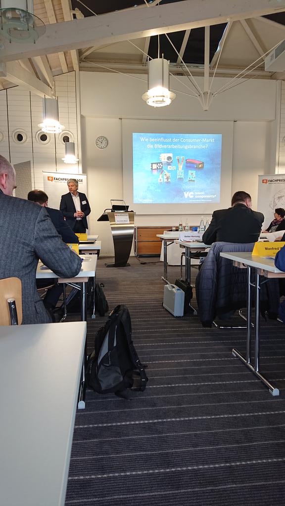 Fachpressetage2020 sind gestartet mit dem Vortrag von Vision Components. Wie beeinflusst der Consumer Markt die Bildverarbeitung? #fachpressetage