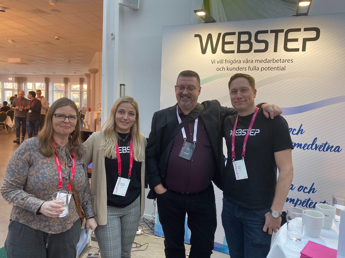 WebstepSE's tweet image. Last day on @swetugg and we’re excited to see @jarvklo speeach about Embracing accessibility at kl.12.50! Are you coming?!

#swetugg #accessibilityforall #webstep #viutvecklarmorgondagen #sharingknowledge