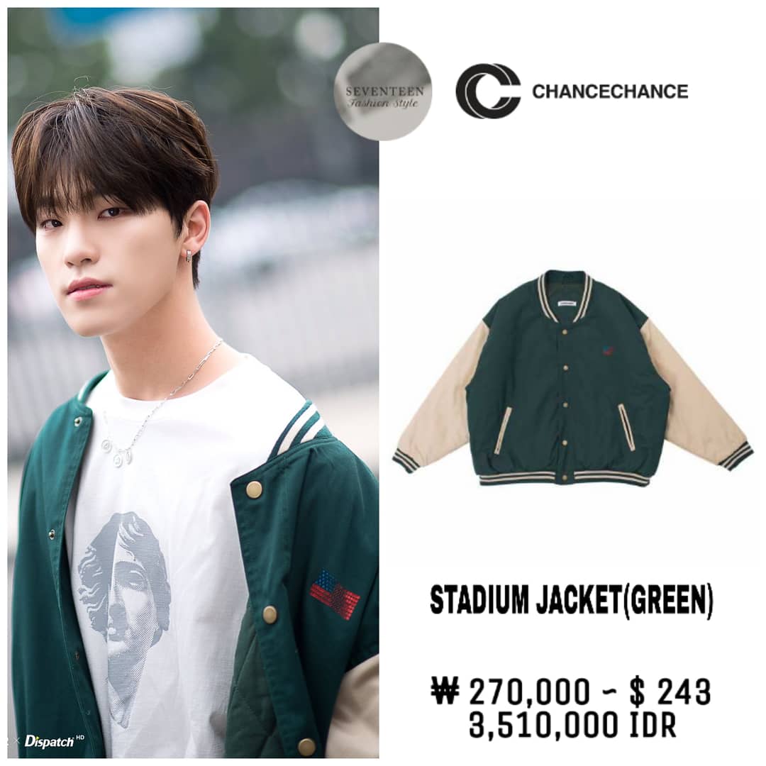 Seventeen Dino Green Varsity Jacket - The Movies Jackets