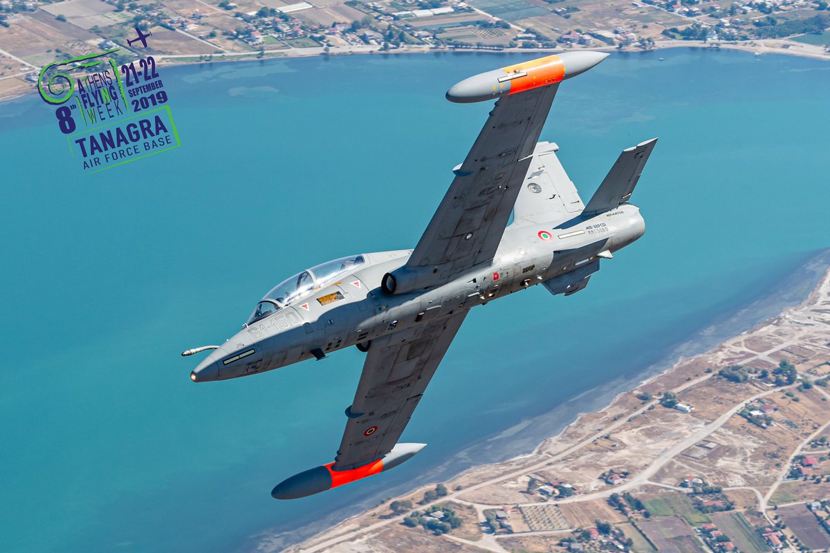 AthensFlyinWeek's tweet photo. Forza Athens Flying Week! One of the Italian entries, the Aermacchi MB339! We enjoyed it at the Static Show!
#athensflyingweek #afw2019 #afw2020 #airshow #airracing #aviation #avgeek #aermacchi #mb339 #italianairforce #photography #greece #tanagra https://t.co/aqg5QddgRA