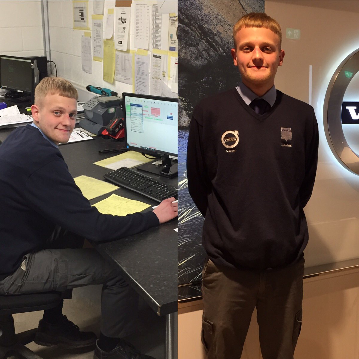 Callum Parker is Marshall #Volvo #Grantham’s Year 3 Parts #Apprentice. Callum is a massive asset to our parts team and also to the business, and he is able to oversee many different aspects of the day-to-day running of the dealership’s parts operations.

#DMCApprenticeTakeover