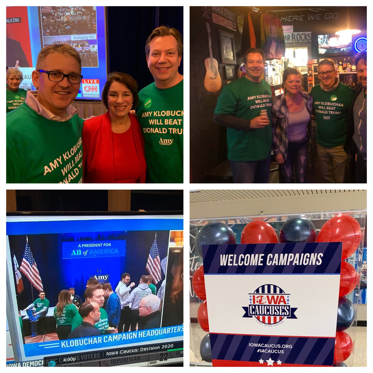 Having fun flexing some old muscles in Iowa for #AmyForAmerica! On to New Hampshire! <a href="/CoryHoeppner/">Cory Hoeppner</a> <a href="/jbuoen/">Justin Buoen</a> <a href="/StevenSilton/">Steven Silton</a>