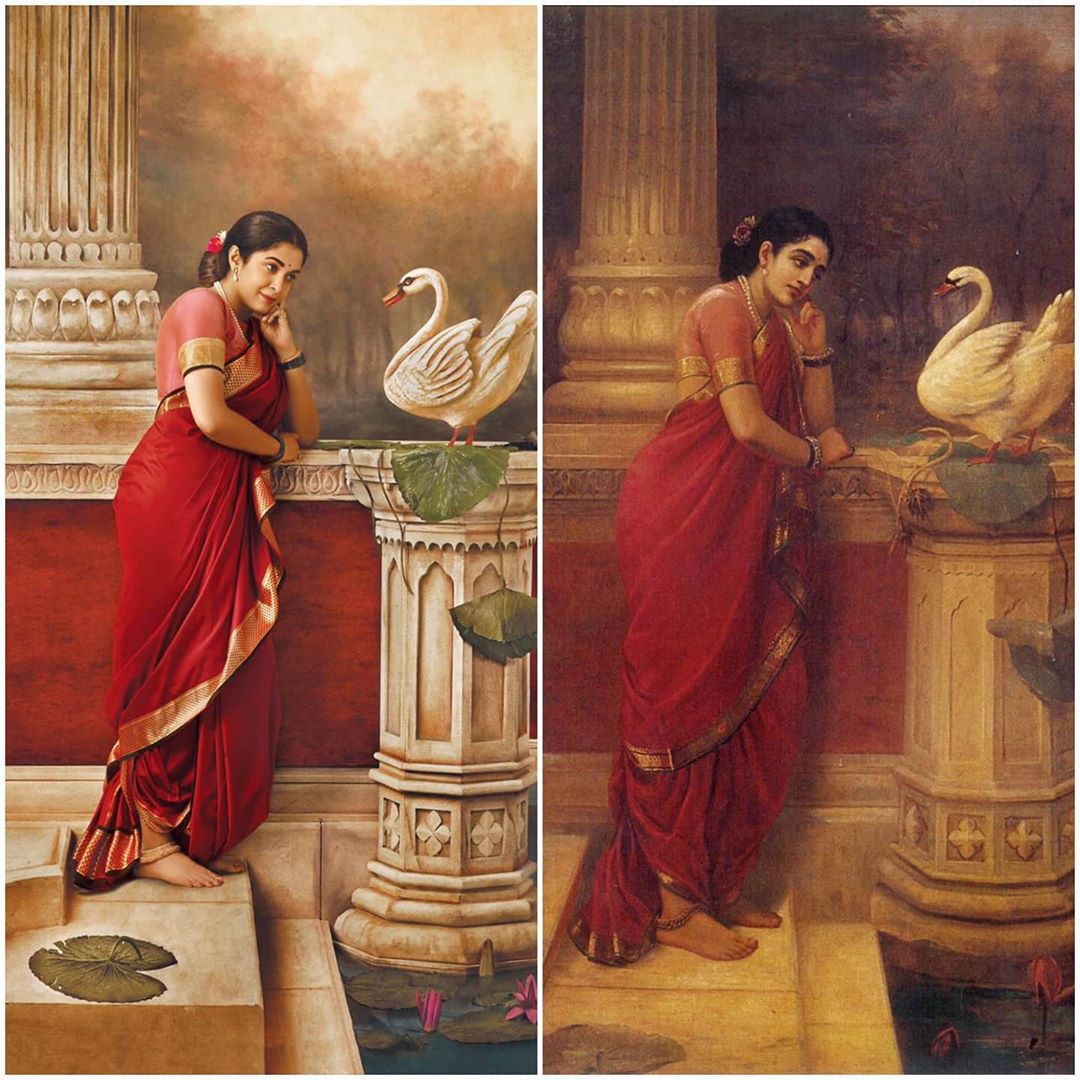 ramya krishna ravi varma painting