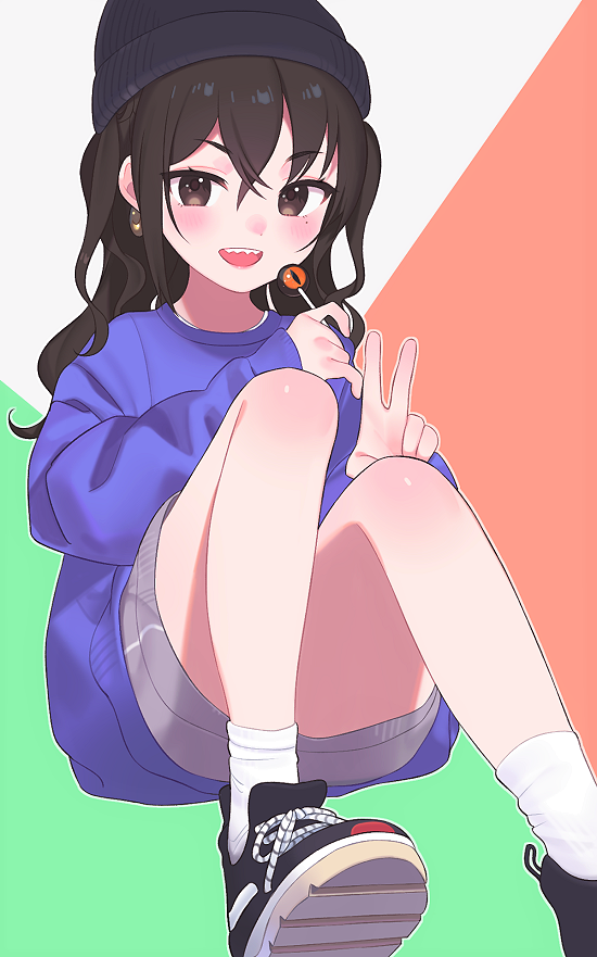 砂塚あきら 「前に描いた砂塚あきらちゃん出てきた 」|犬山ななみのイラスト
