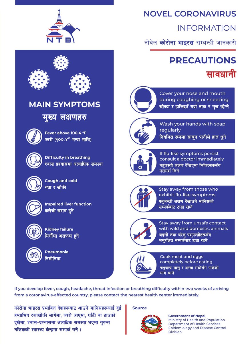 Nepal Tourism Board on Twitter: "The spread of Novel Coronavirus ...