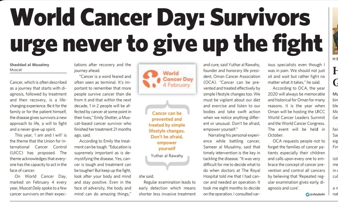 World Cancer Day: Never give up the fight