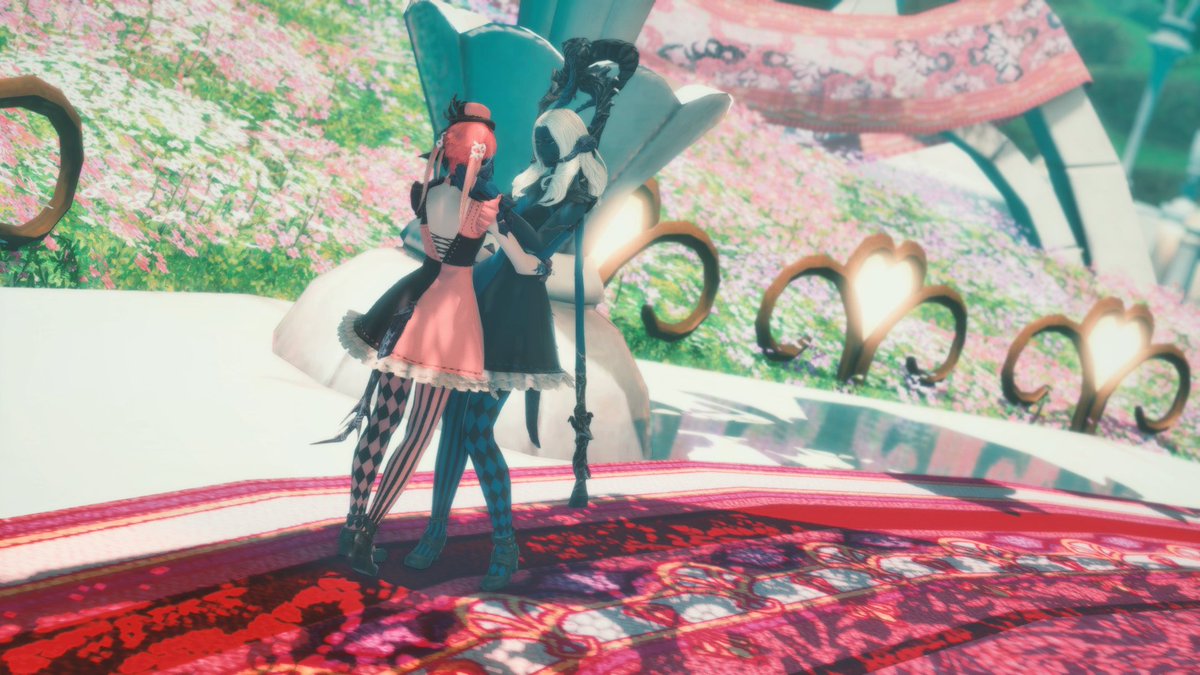 Sadu was such a good sport joining me on these lovely festivities! I've quite enjoyed my time spent with her since we left for Eorzea, hopefully she isn't too cross at me for talking her into wearing that dress... She looked so lovely though! <a href="/Sadu_txt/">Sadu Heavensflame</a>