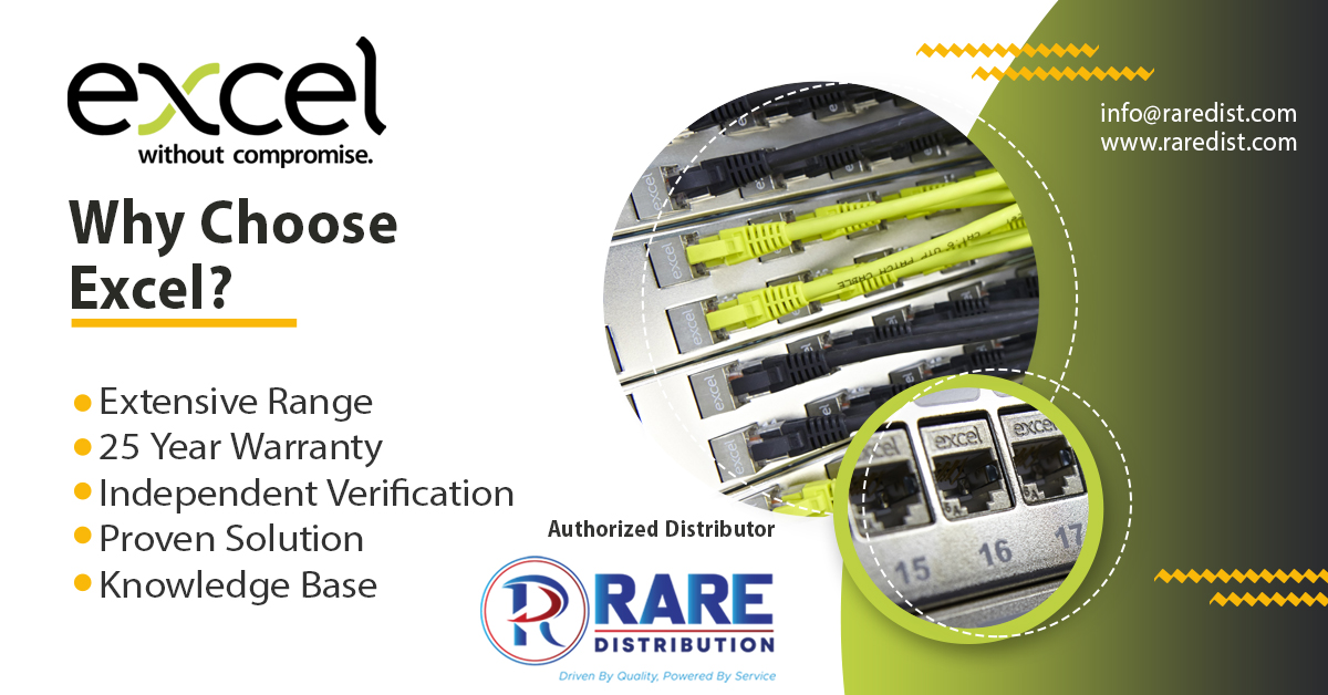 RareDist's tweet photo. Why Choose Excel?
- Extensive Range
- 25 Year Warranty
- Independent Verification
- Proven Solution
- Knowledge Base
#raredistribution #raredist #rare #excel #excelnetworking #gpon #hotelprojects #hospitality #excelprojects #hospitalityprojects #excelrare #rareoman #rarekuwait https://t.co/4cdxYRw0rk