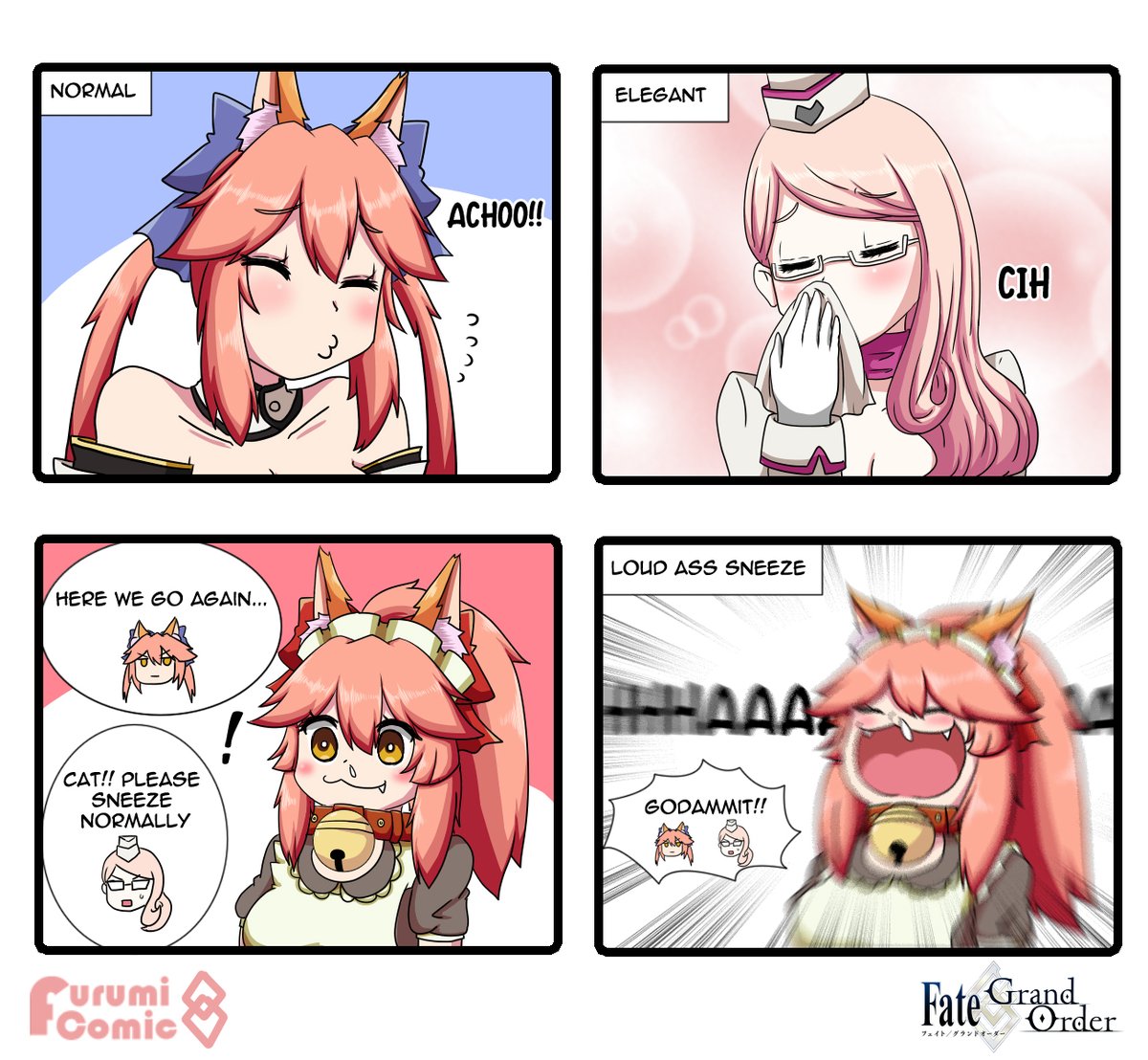 A Types Of Sneezing
#タマモキャット #キャス狐 #玉藻の前 #FateGO #FGO 