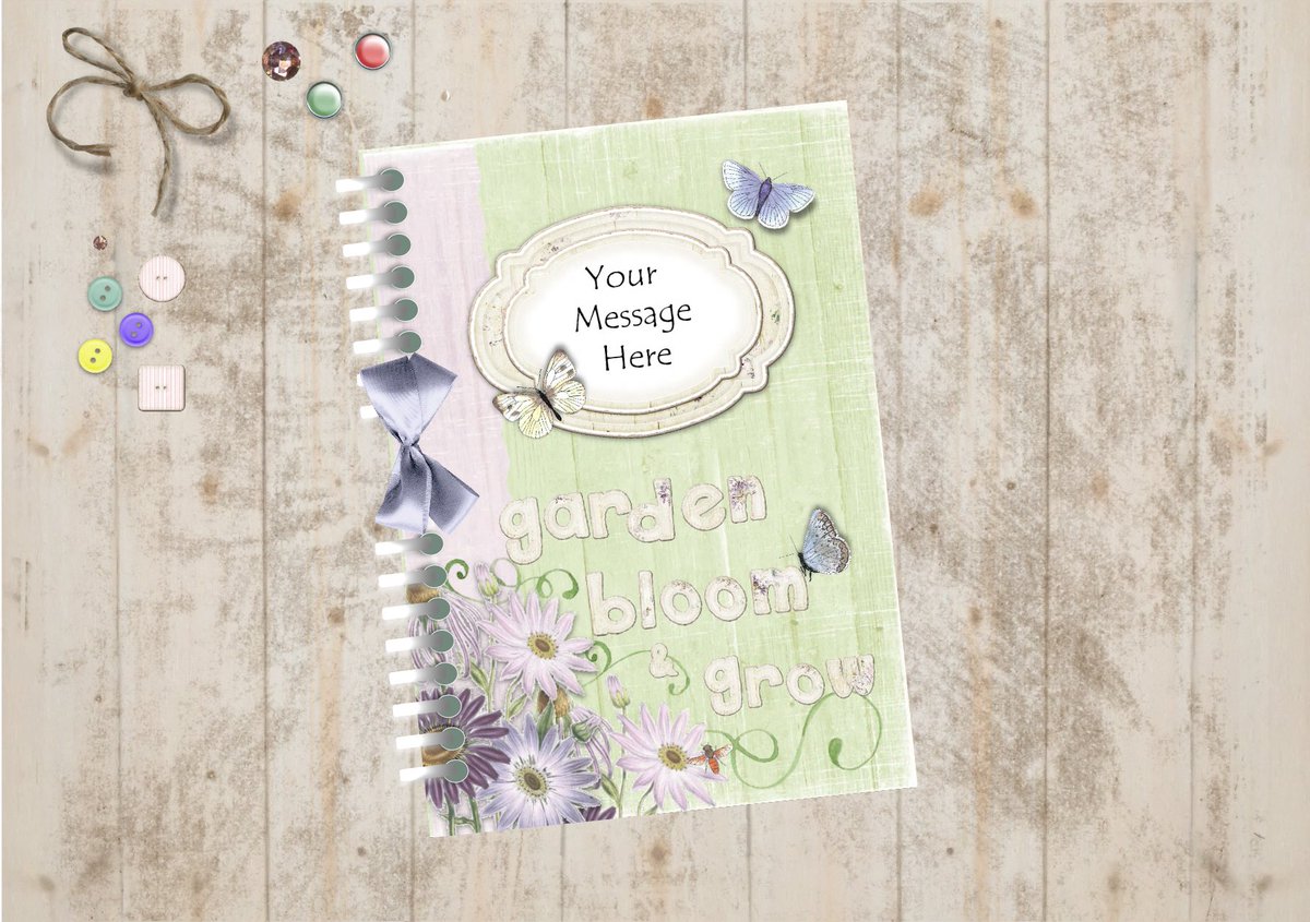 MaxinePring's tweet photo. Personalised Gardening Scrapbook. Large A4 size. https://t.co/gKTPLBanvm #HandmadeInUK #gardening #scrapbook #journal #gardennotes #giftideas https://t.co/7mosqdueME