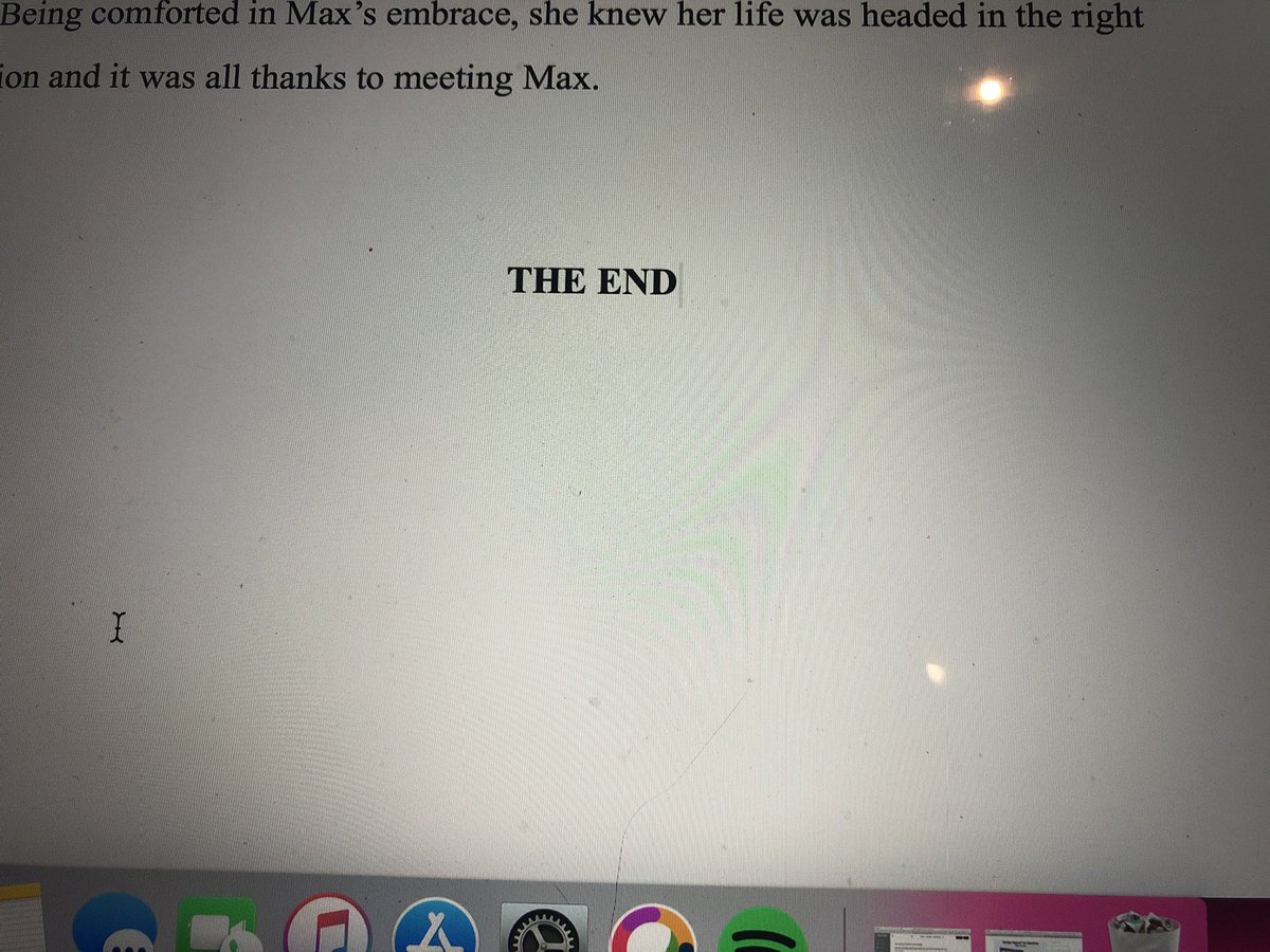 So...last week I did something awesome! I finally wrote THE END on my next book! I start working on draft two tomorrow! #authorlife #GoddessLit