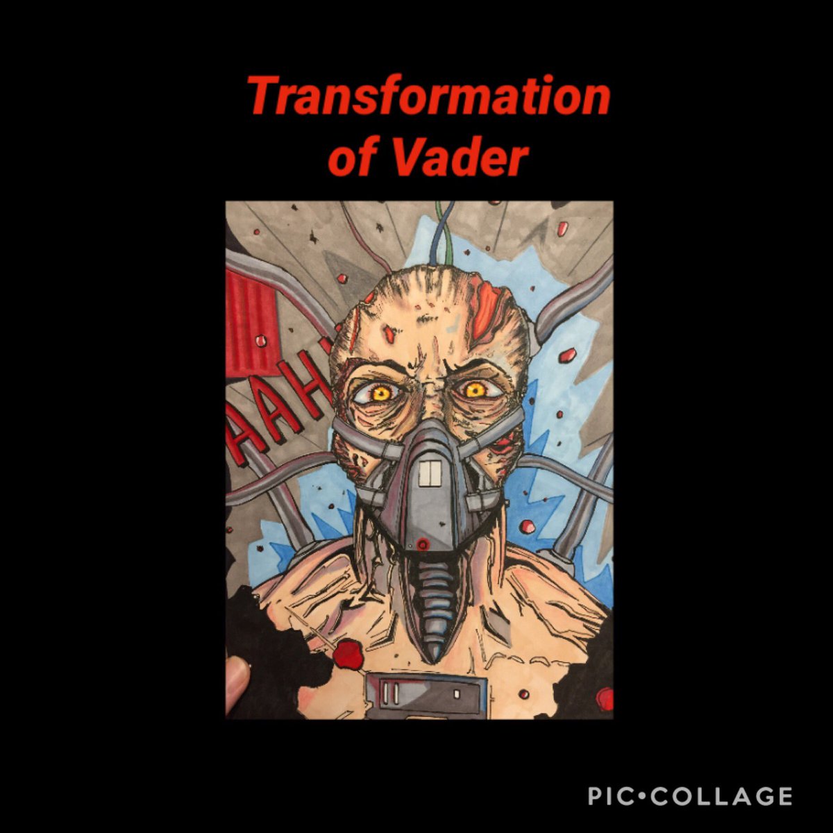 PJohnpepon's tweet photo. Working on our Group Alpha Story..some shots of Vader being turned into a Cyborg..the goal is to build a cool video displaying comic art and paper models into a story.. #groupalpha #art #comicart #StarWars #papertigercreations #sketch #johnpepon https://t.co/orMtQDgSpN