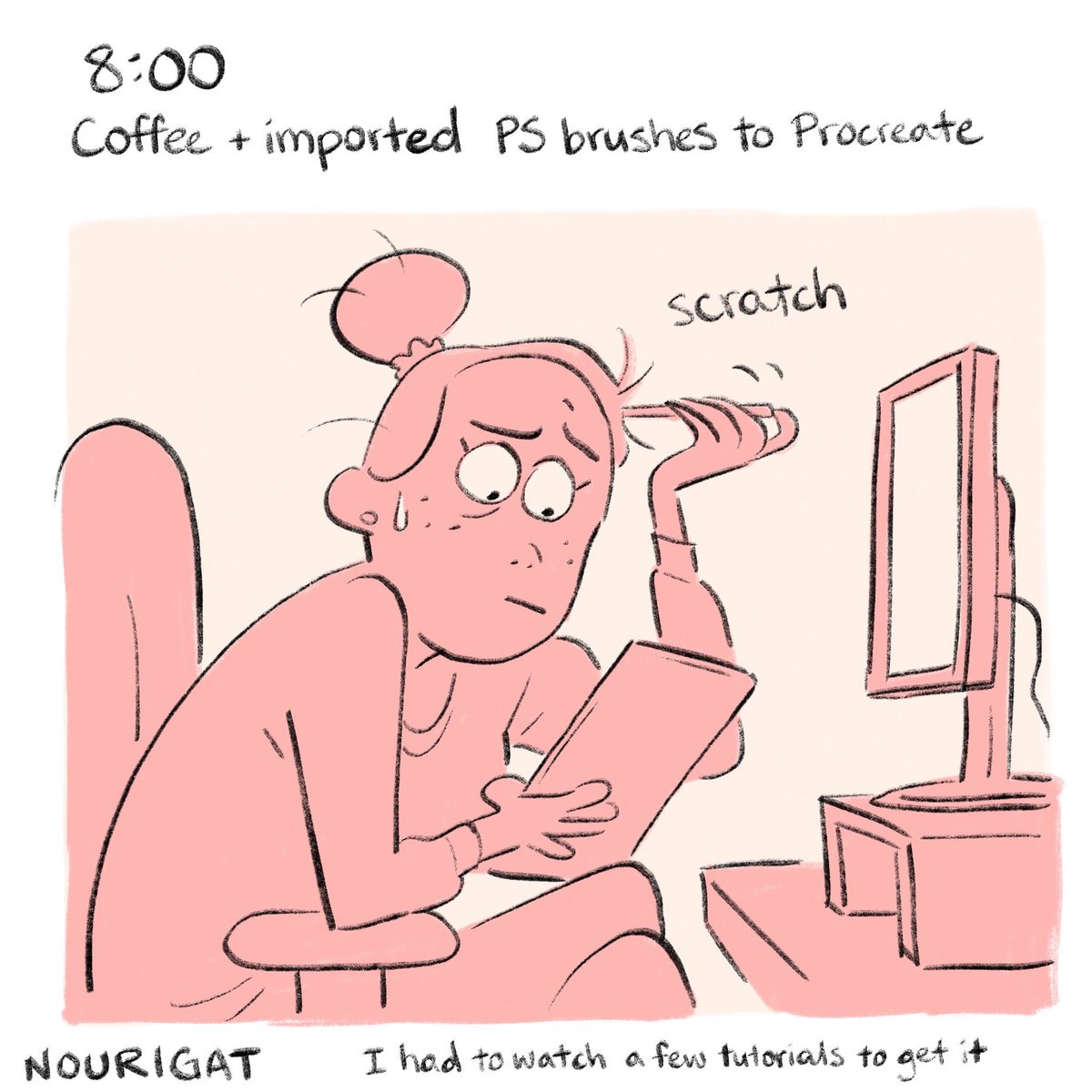 Here are my 2020 hourlies! It's been so much fun reading everyone else's, nice work everybody ?

#hourlycomicday2020 #hourlycomicday #HourlyComicsDay #hourlycomicsday2020 