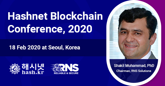GenesisLabCom's tweet photo. RNS Solutions Chairman, Shakil Muhammad, PhD is invited as a guest speaker at Hashnet Blockchain Conference, 2020.
We would love to meet all there.
#korea #blockchain #RNSSolutions #Antlia #blockchainconference #innovation https://t.co/8te2JGXlOn