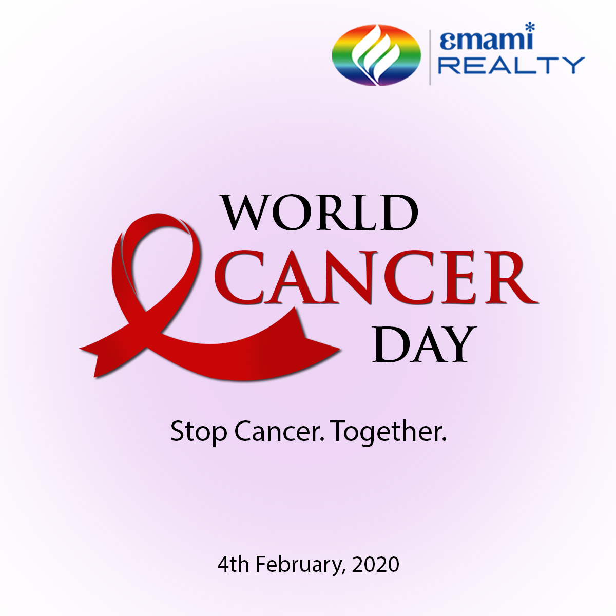 Together We Can

Globally 9.6 million people die from cancer each year and is the second leading cause of death worldwide. This #WorldCancerDay lets pledge as an individual to fight against #Cancer, to raise awareness and education about cancer to impact the future.