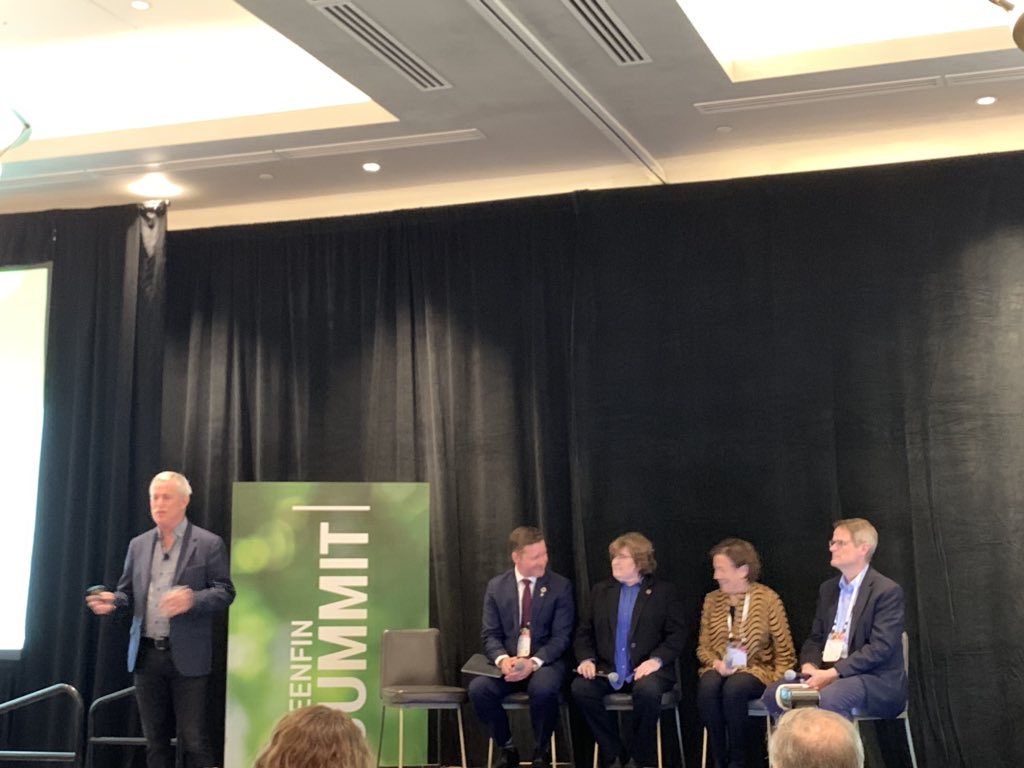 CSRphil's tweet image. Excited for day one of #greenbiz20 #greenfin Summit! @GreenBiz @makower kicking us off with an inspiring panel!