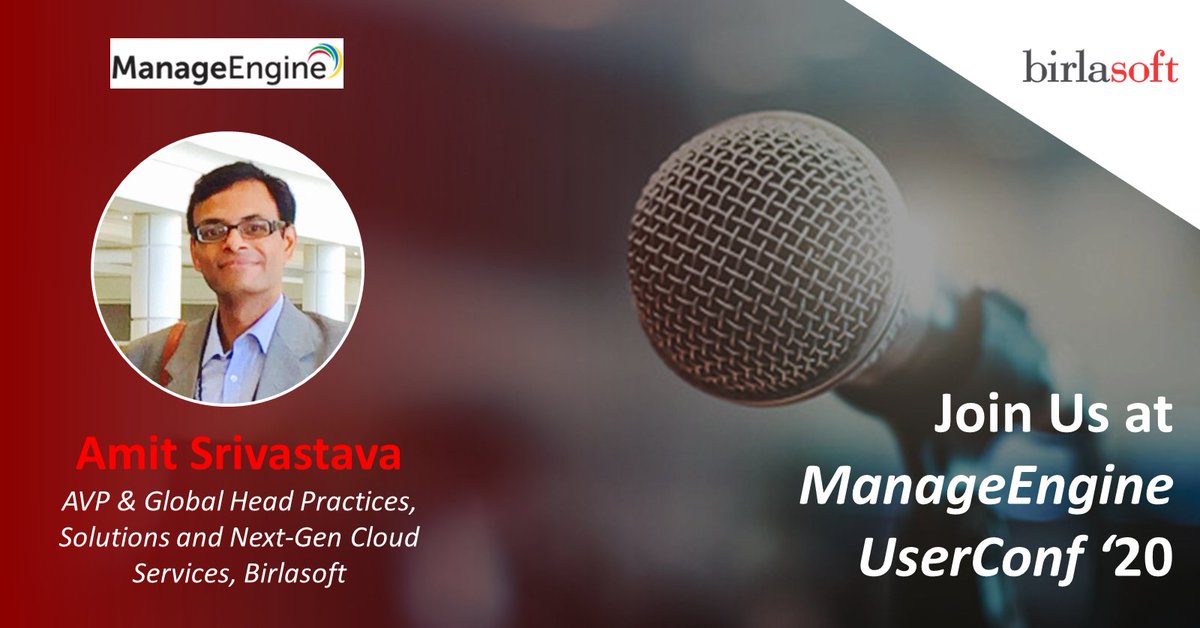 Amit Srivastava at ManageEngine UserConf '20 || Birlasoft || Mumbai, IN 
