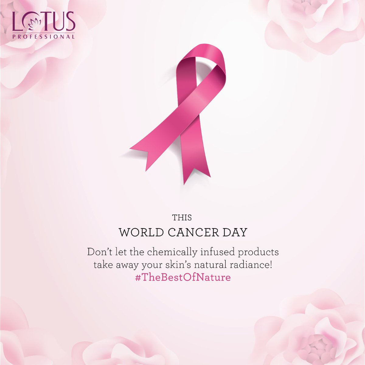 beauty_lotuspro's tweet image. This World Cancer Day, take a pledge to take care of your skin with the best of nature with Lotus Professional which is free from the preservative, colour &amp;amp; fragrance and formulated with herbal ingredients.
#TheBestOfNature #LotusProfessional #GoodbyeSkinProblems #LPSkincare