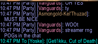 Vanguards on Twitter: "@Asmongold blessed me with the streamer RNG