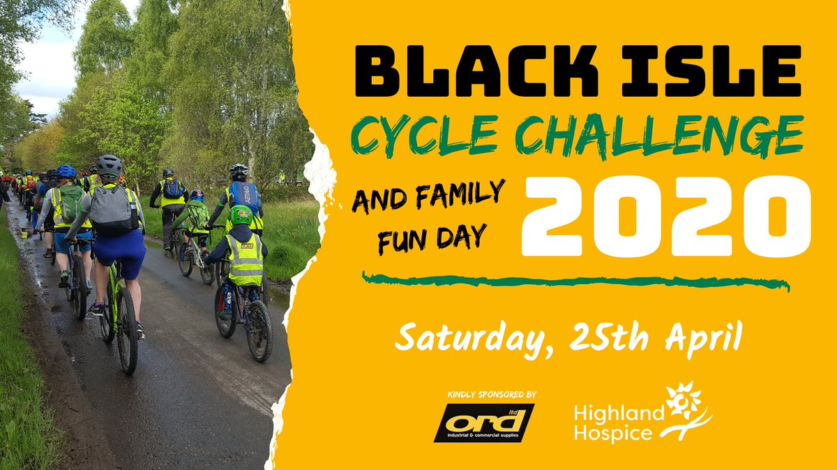 HighlandHospice's tweet photo. Join us for the annual #BlackIsleCycleChallenge and family fun day in April 25th! 🚴‍♀️ Choose from our 6, 15, 20 or 26 mile routes, all starting and finishing at Resolis Memorial Hall. 🏆 

Find out more and sign up on our website: https://t.co/pez9BmNV9y https://t.co/S3Kn8oF9fy