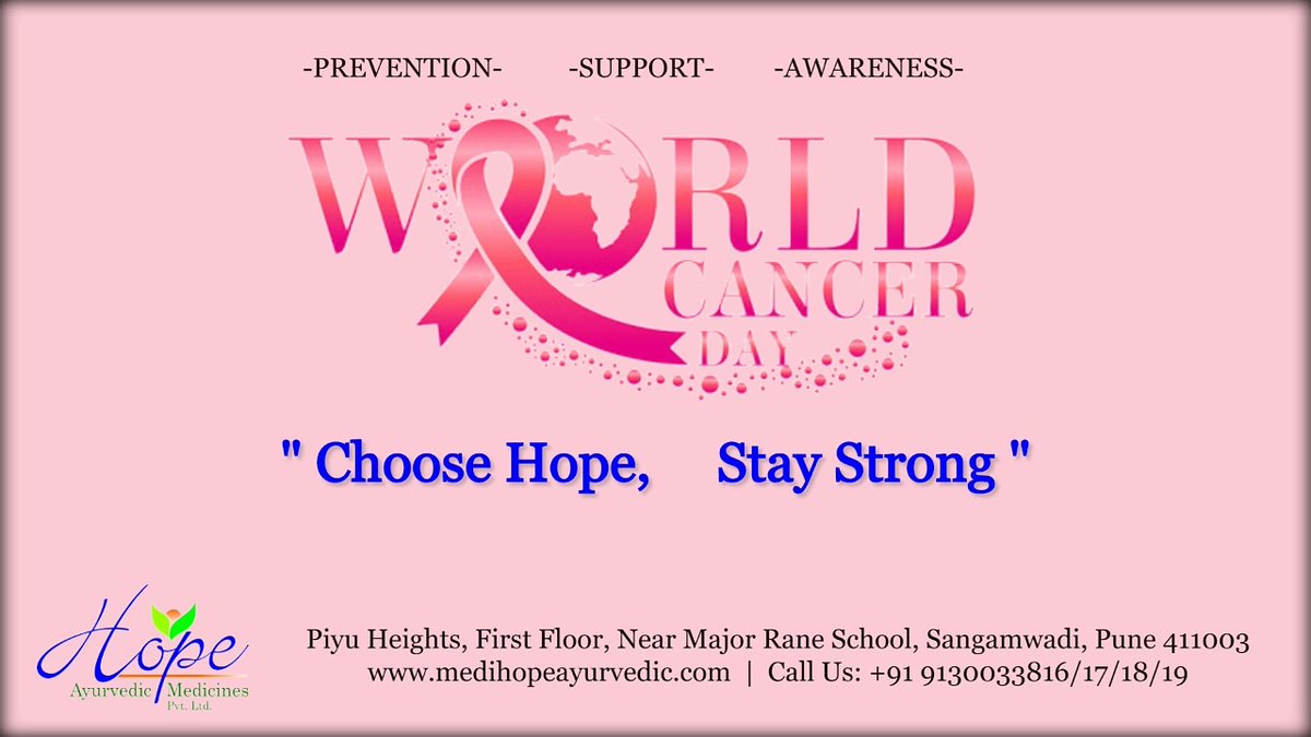 HopeMedicines's tweet photo. Never let Cancer take over you. You are one in a billion and make the best use of your life with your willpower.

Enjoy every little thing that life has set for you and fight for the things you want to. Be healthy and inspire others to be healthy to have a cancer-free life. https://t.co/zerN1gBTRG